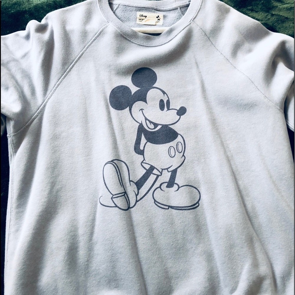 Light Blue Mickey Mouse Crewneck